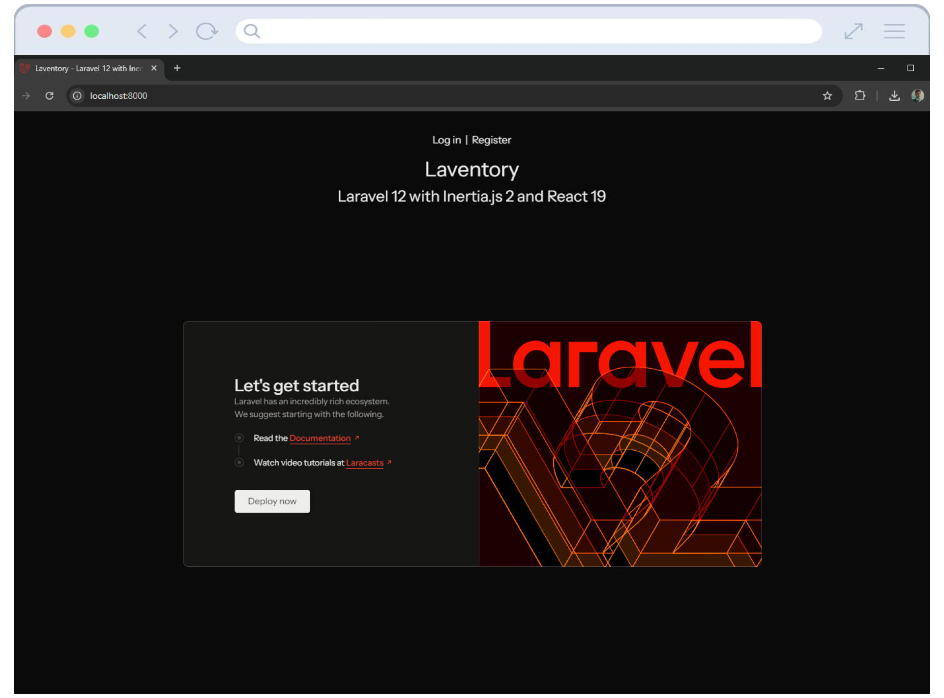 Workshop Full Stack Laravel 12 with Inertia.js 2 and React