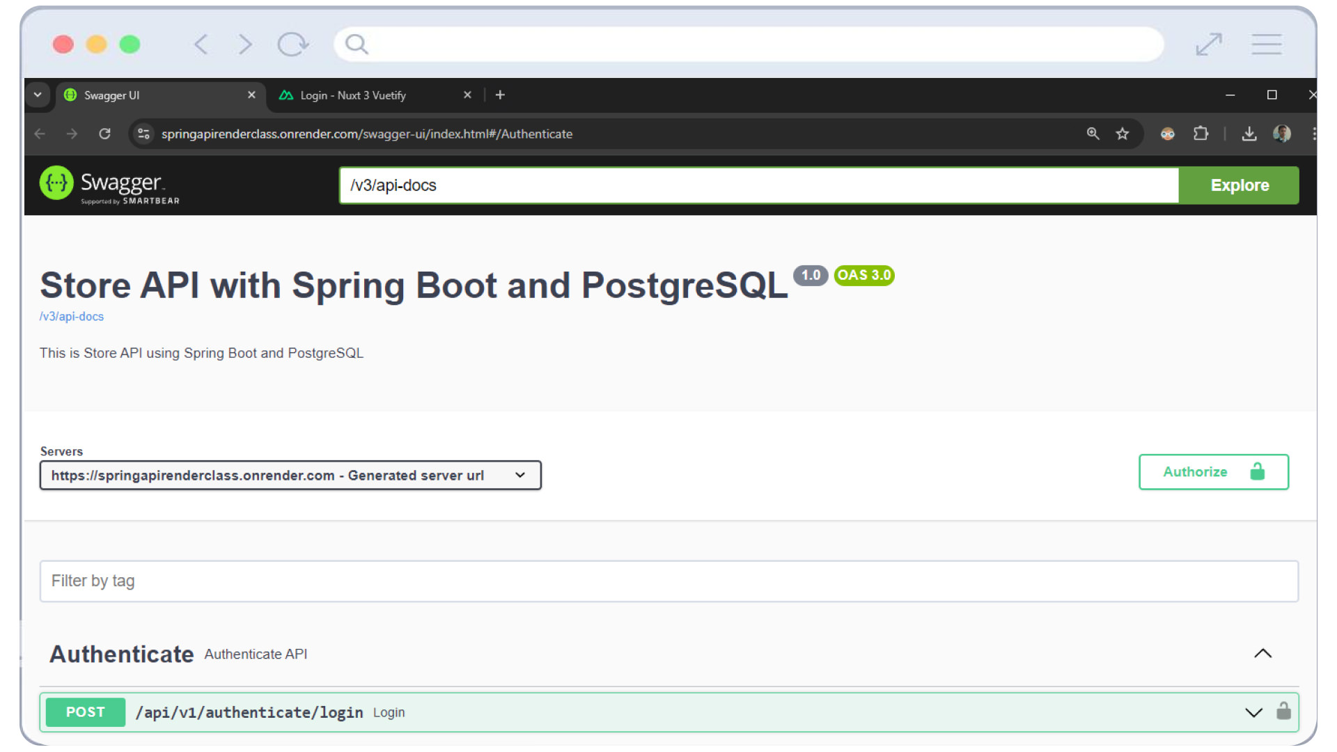 Workshop Web API Spring Boot 3 Kotin with Nuxt 3 and Docker