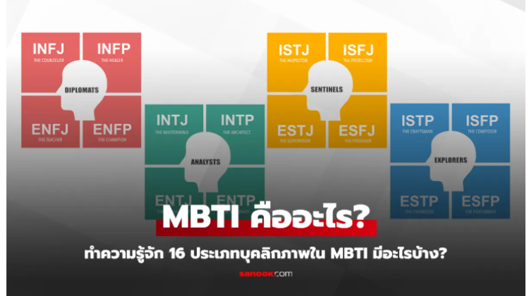 MBTI คืออะไร และ 16 ประเภทบุคลิกภาพใน MBTI มีอะไรบ้าง